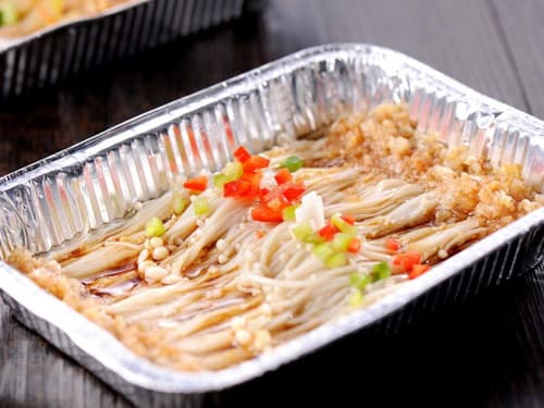 临潭锡纸烤金针菇